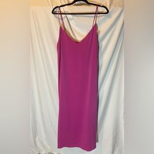 🎀ASOS | Satin Maxi Dress w/ Matching Tie Belt | Fuscia |